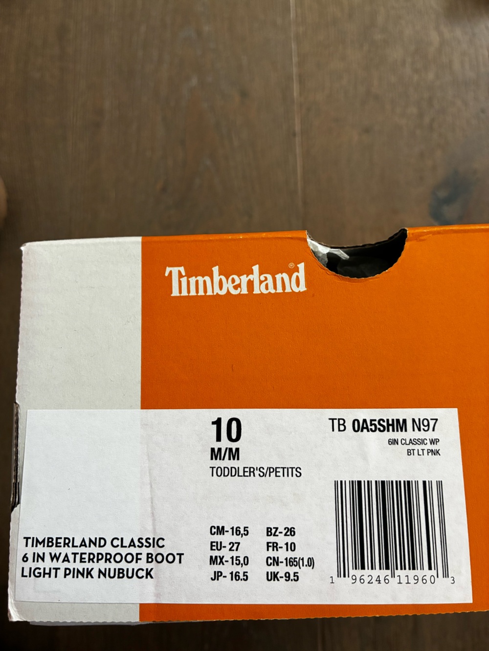 Timberland Light Pink Nubuck Waterproof 6 inch Boots Toddler Size 10 - Picture 2 of 7